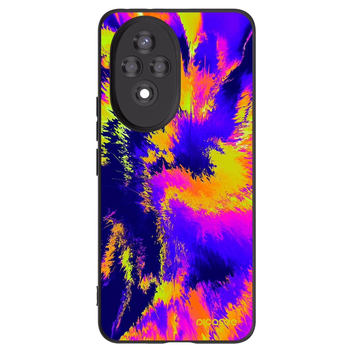 Picasee silikonowe czarne etui na Honor 200 5G - Burn