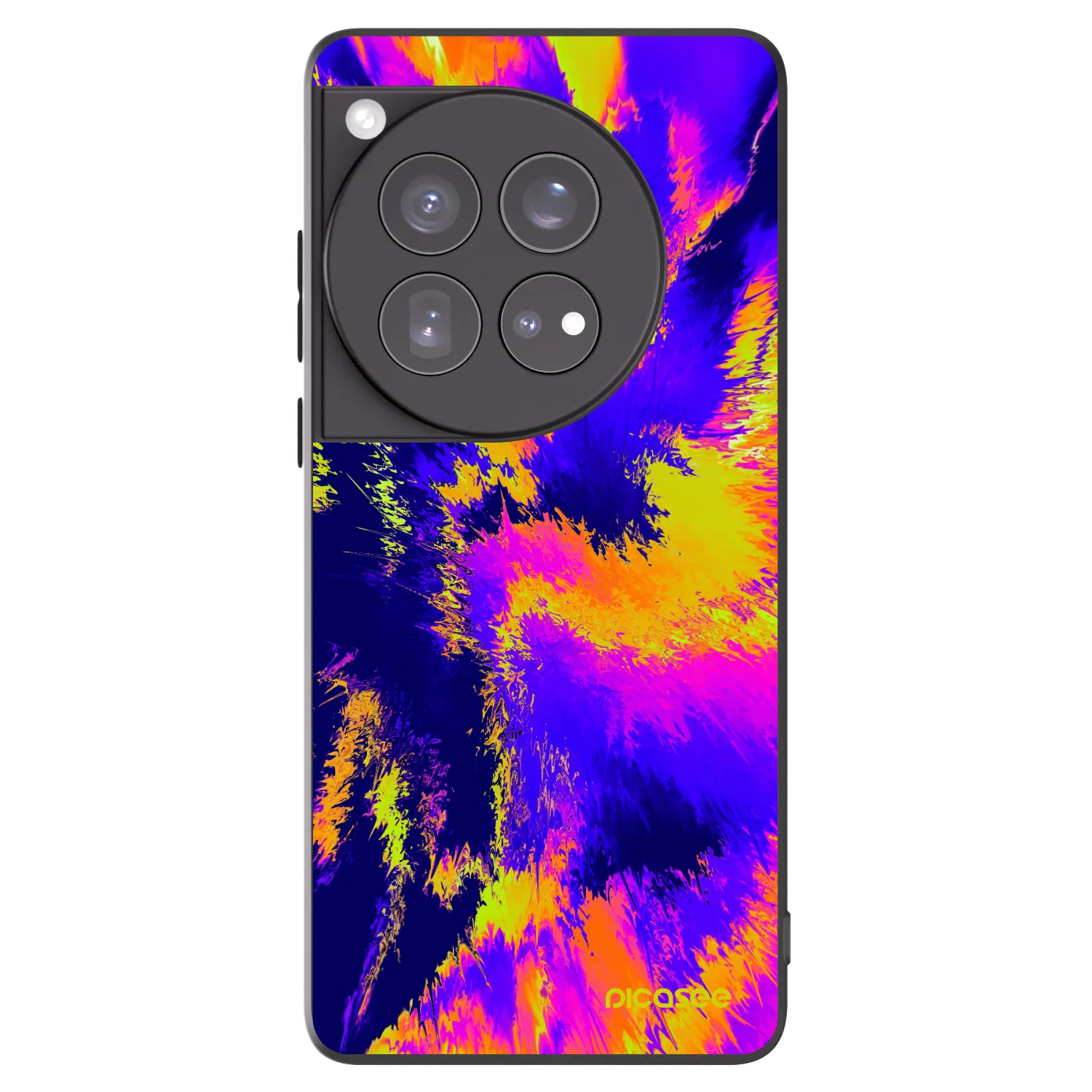 Picasee silikonowe czarne etui na OnePlus 12 5G - Burn
