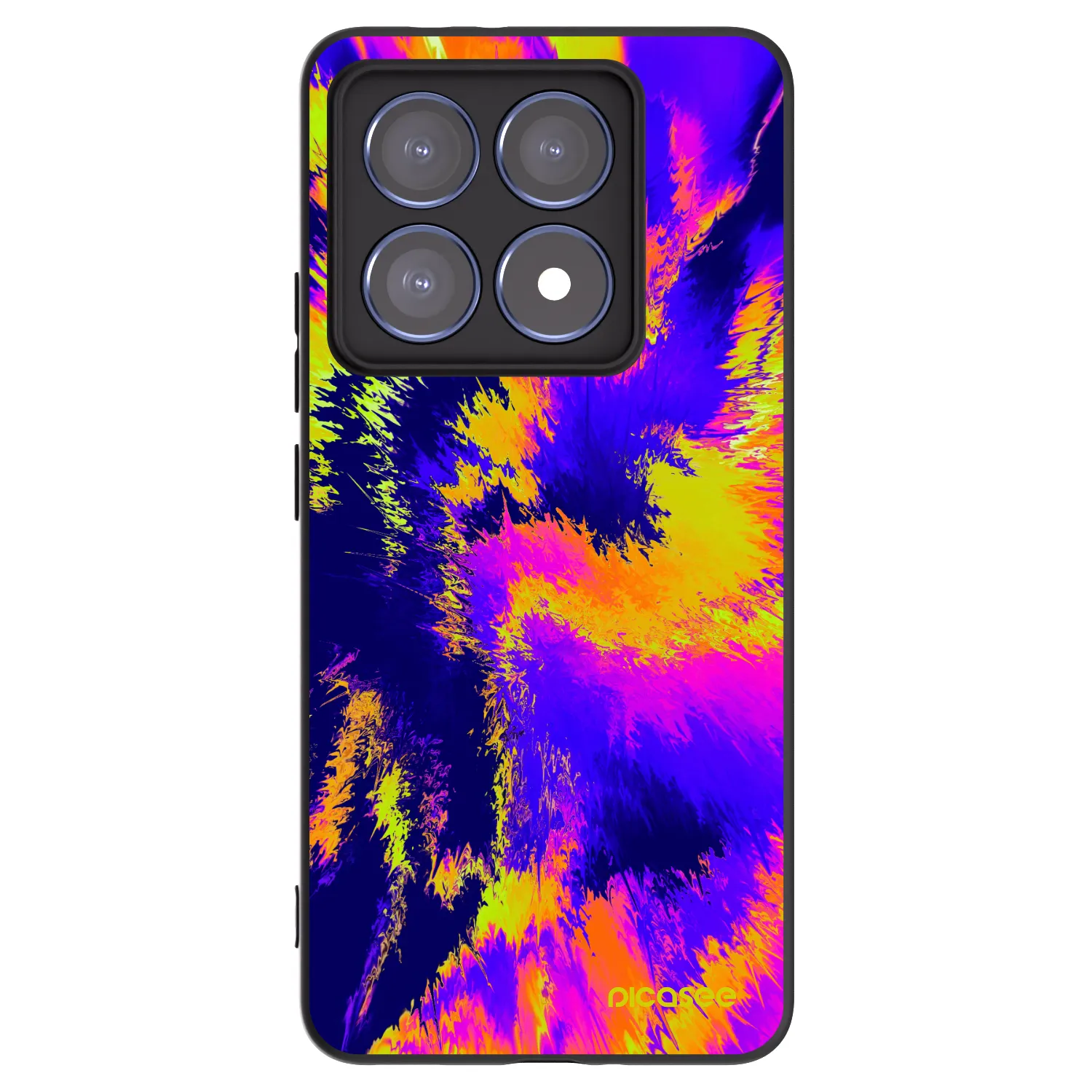 Picasee silikonowe czarne etui na Xiaomi 14T Pro - Burn