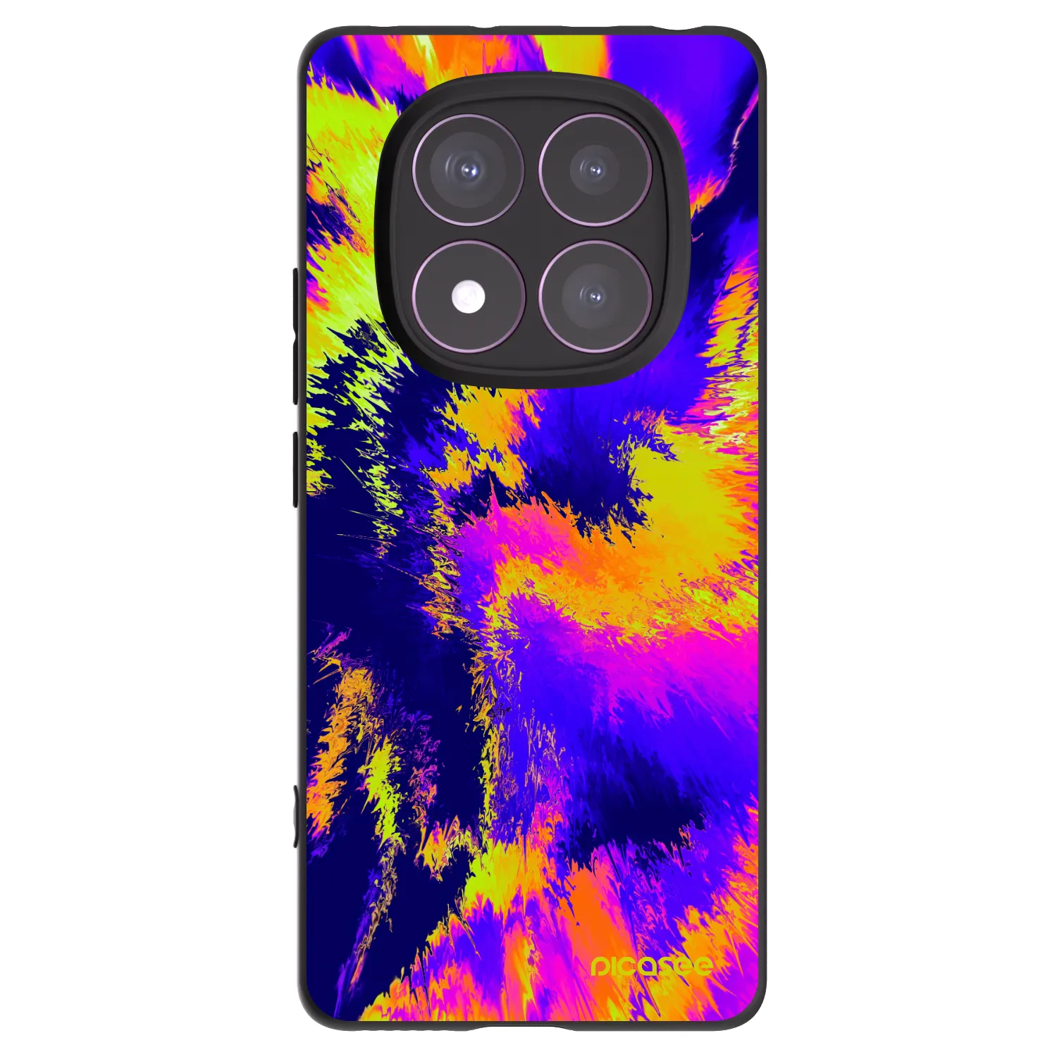 Picasee silikonowe czarne etui na Xiaomi Redmi Note 14 Pro 4G - Burn