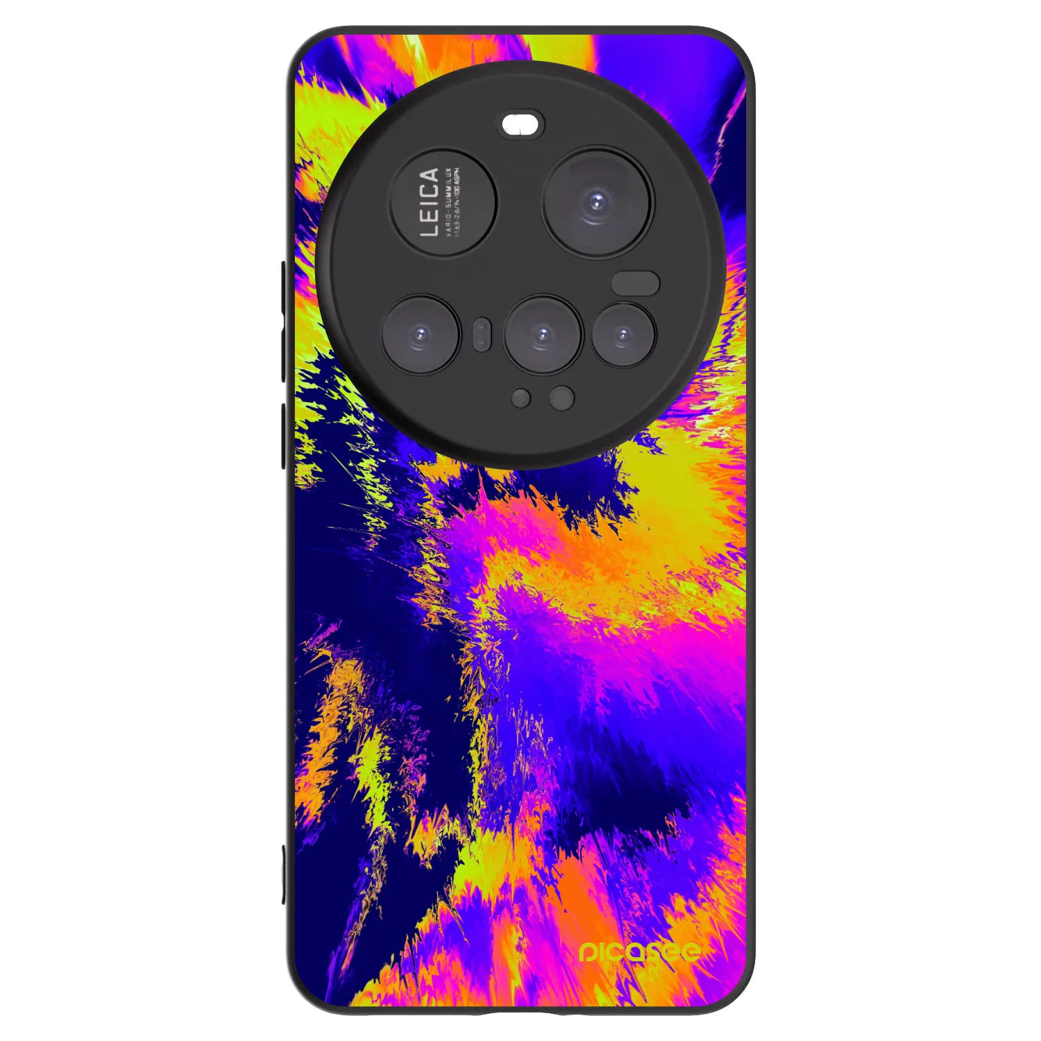Picasee silikonowe czarne etui na Xiaomi 15 Ultra - Burn