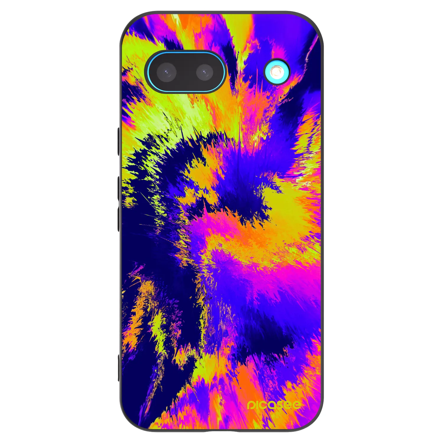 Picasee silikonowe czarne etui na Google Pixel 8 - Burn