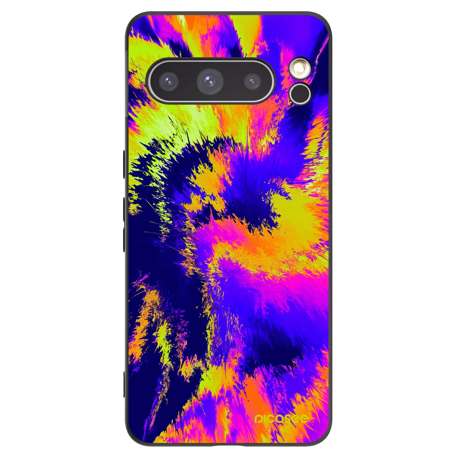 Picasee silikonowe czarne etui na Google Pixel 8 Pro - Burn