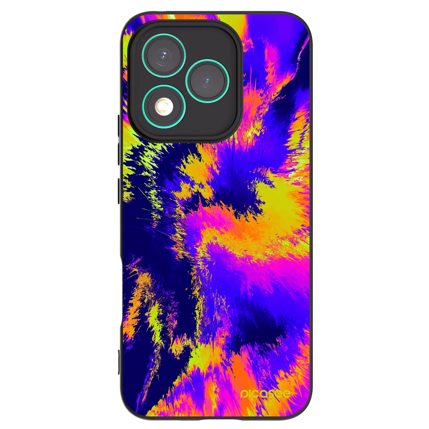 Picasee silikonowe czarne etui na Honor 400 Lite 5G - Burn