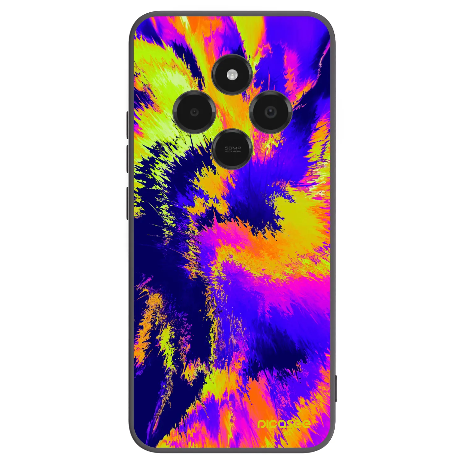 Picasee silikonowe czarne etui na Xiaomi Poco C75 - Burn