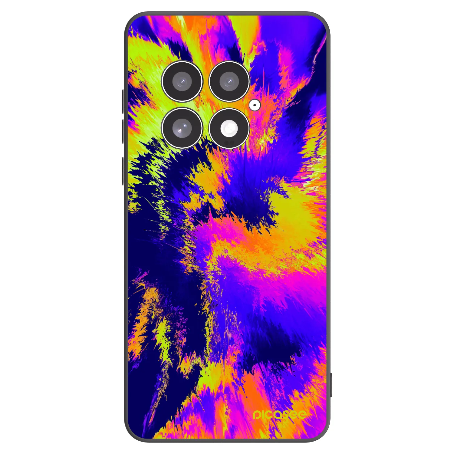 Picasee silikonowe czarne etui na OnePlus 13 5G - Burn
