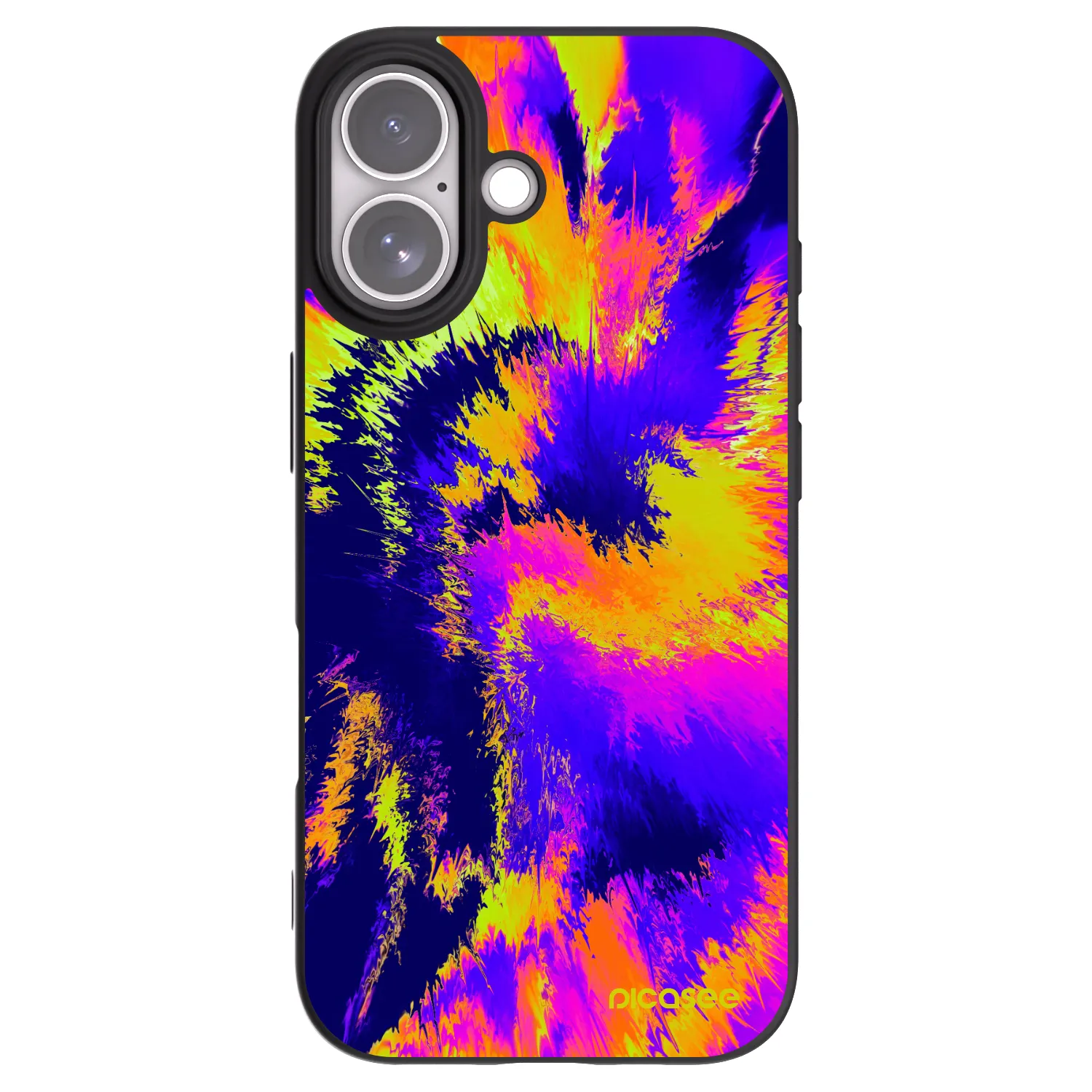 Picasee silikonowe czarne etui na Apple iPhone 17 - Burn