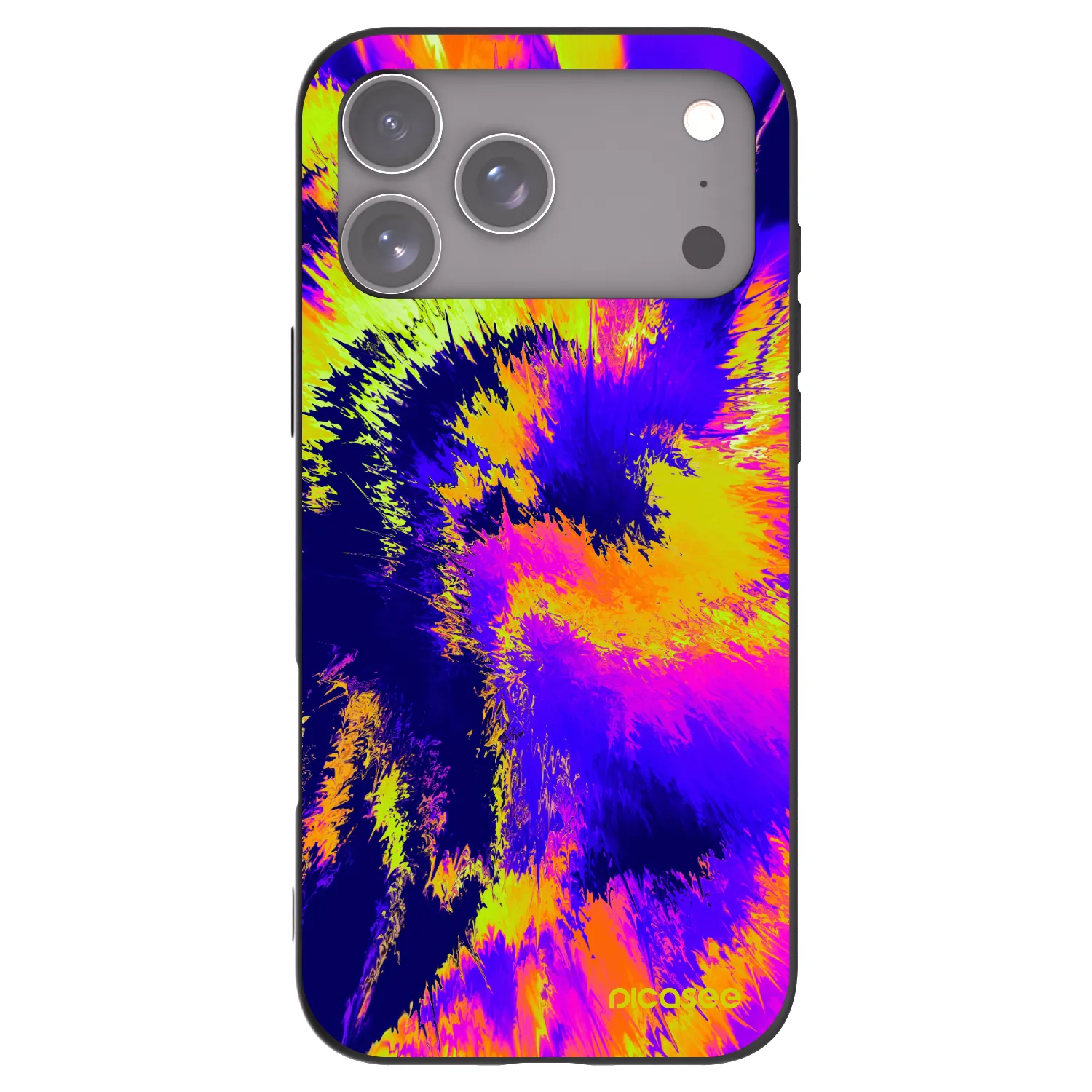 Picasee silikonowe czarne etui na Apple iPhone 17 Pro Max - Burn