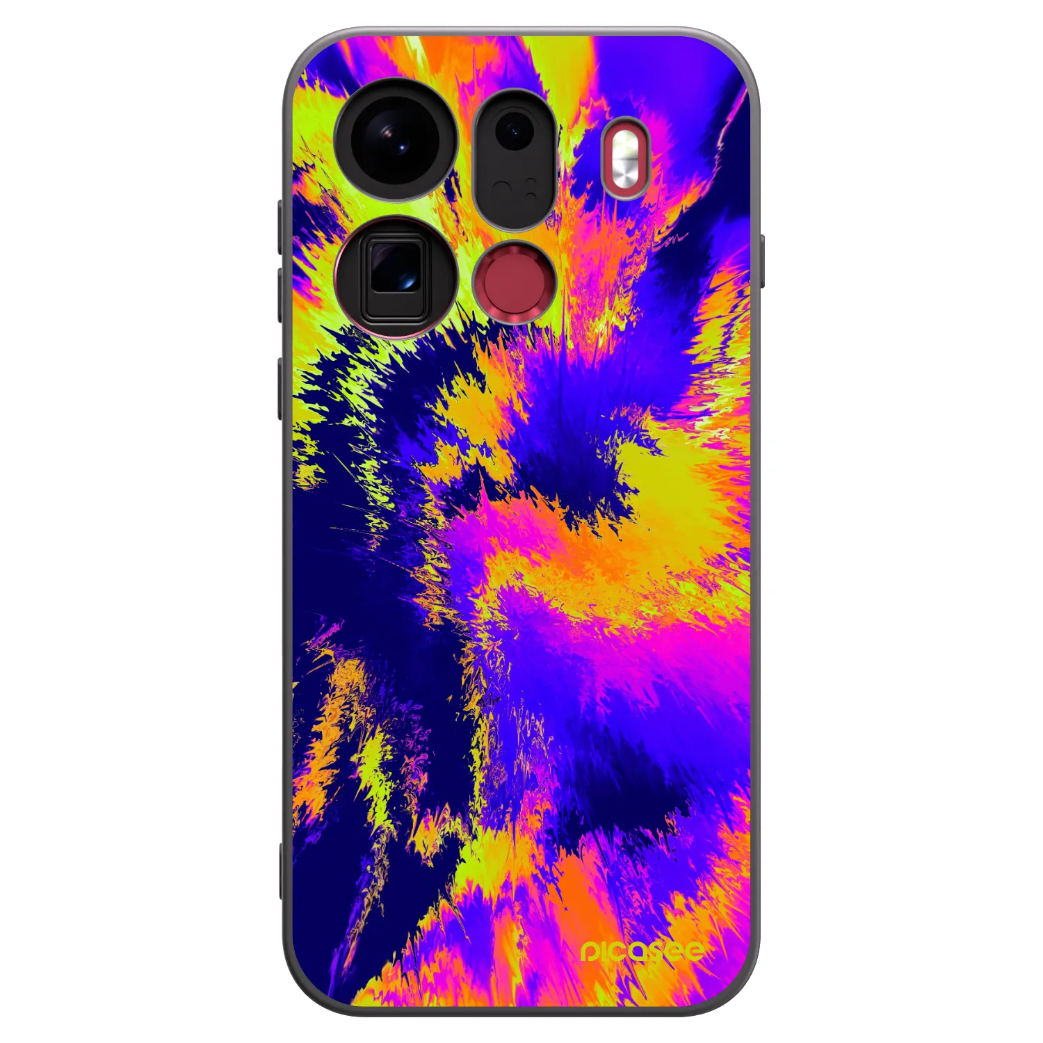 Picasee silikonowe czarne etui na OPPO Find X9 Pro - Burn