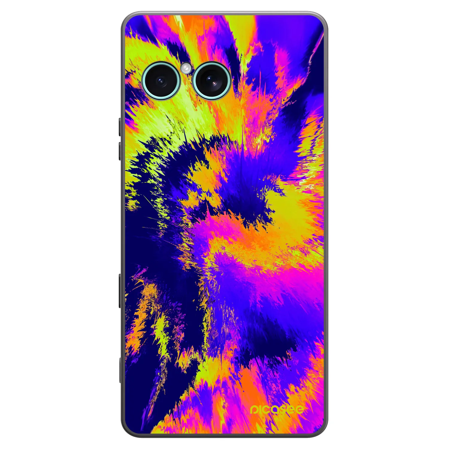 Picasee silikonowe czarne etui na Sony Xperia 10 VII - Burn