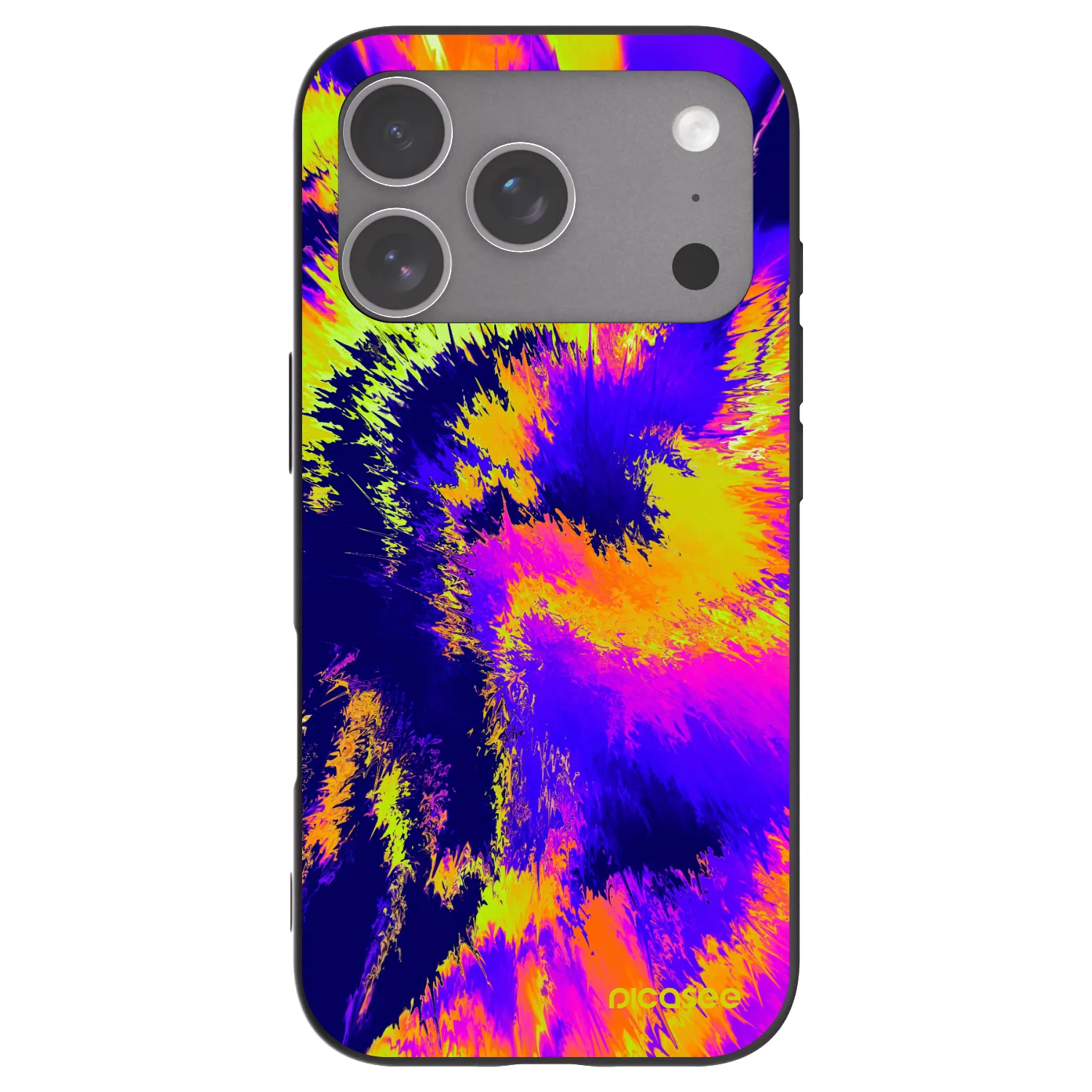 Picasee silikonowe czarne etui na Apple iPhone 18 Pro - Burn