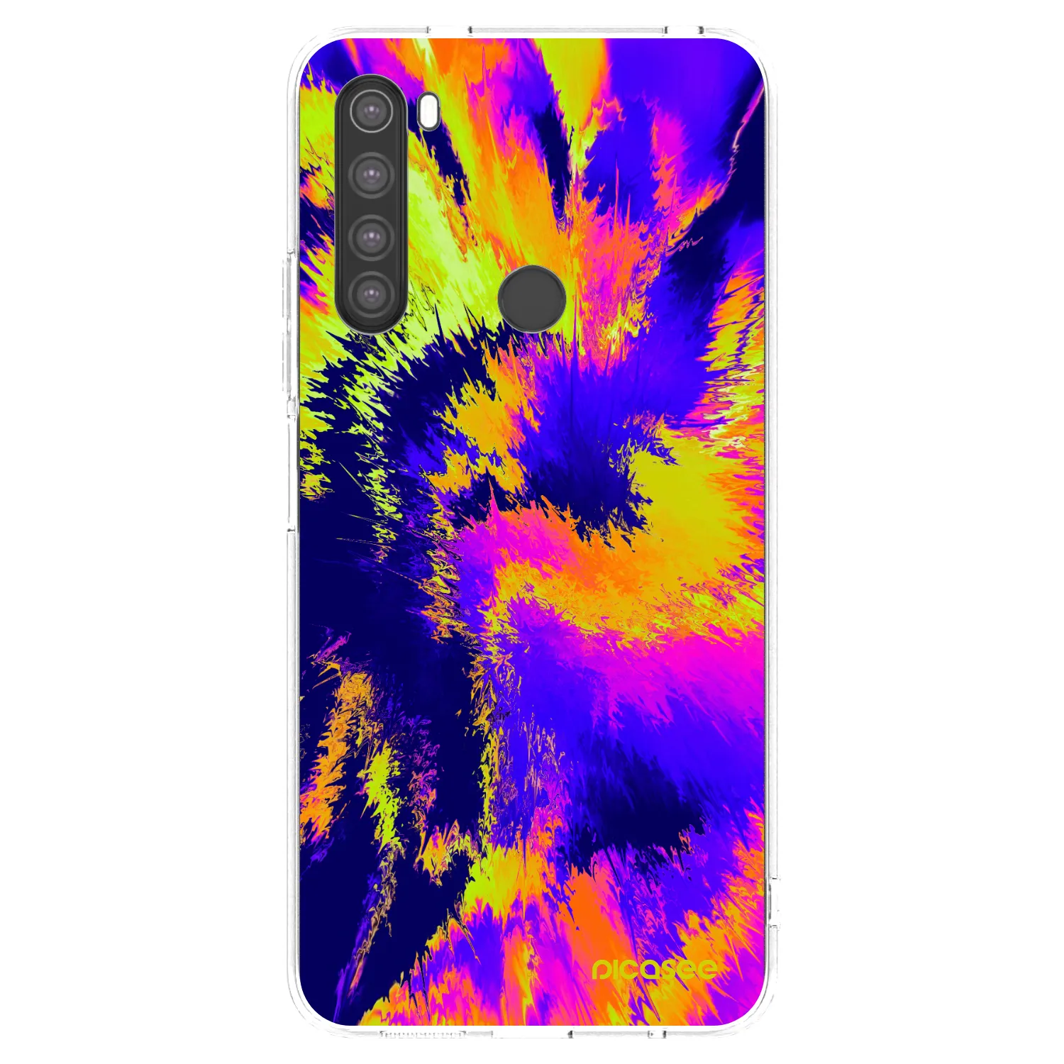 Picasee silikonowe przeźroczyste etui na Xiaomi Redmi Note 8 - Burn