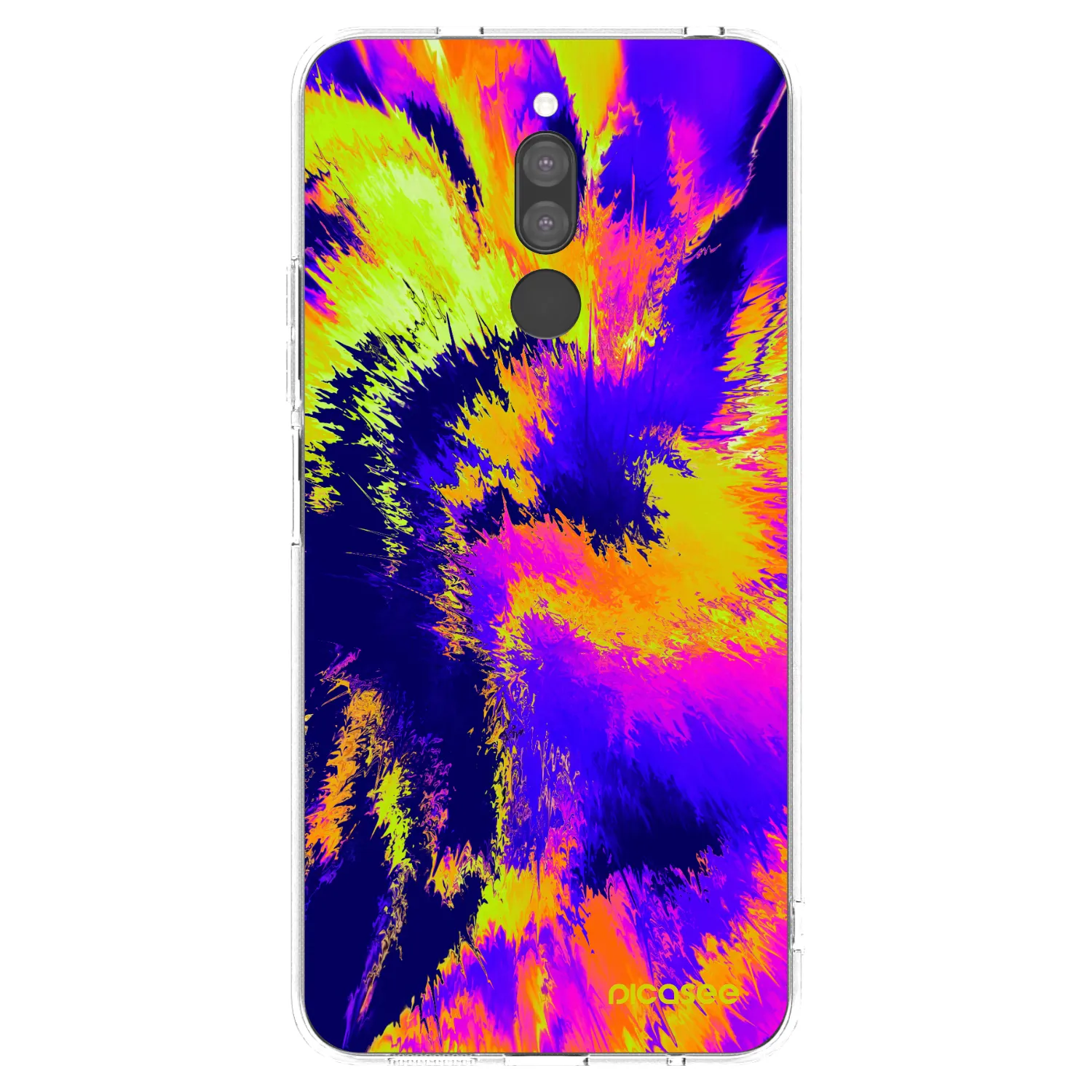Picasee silikonowe przeźroczyste etui na Xiaomi Redmi 8 - Burn