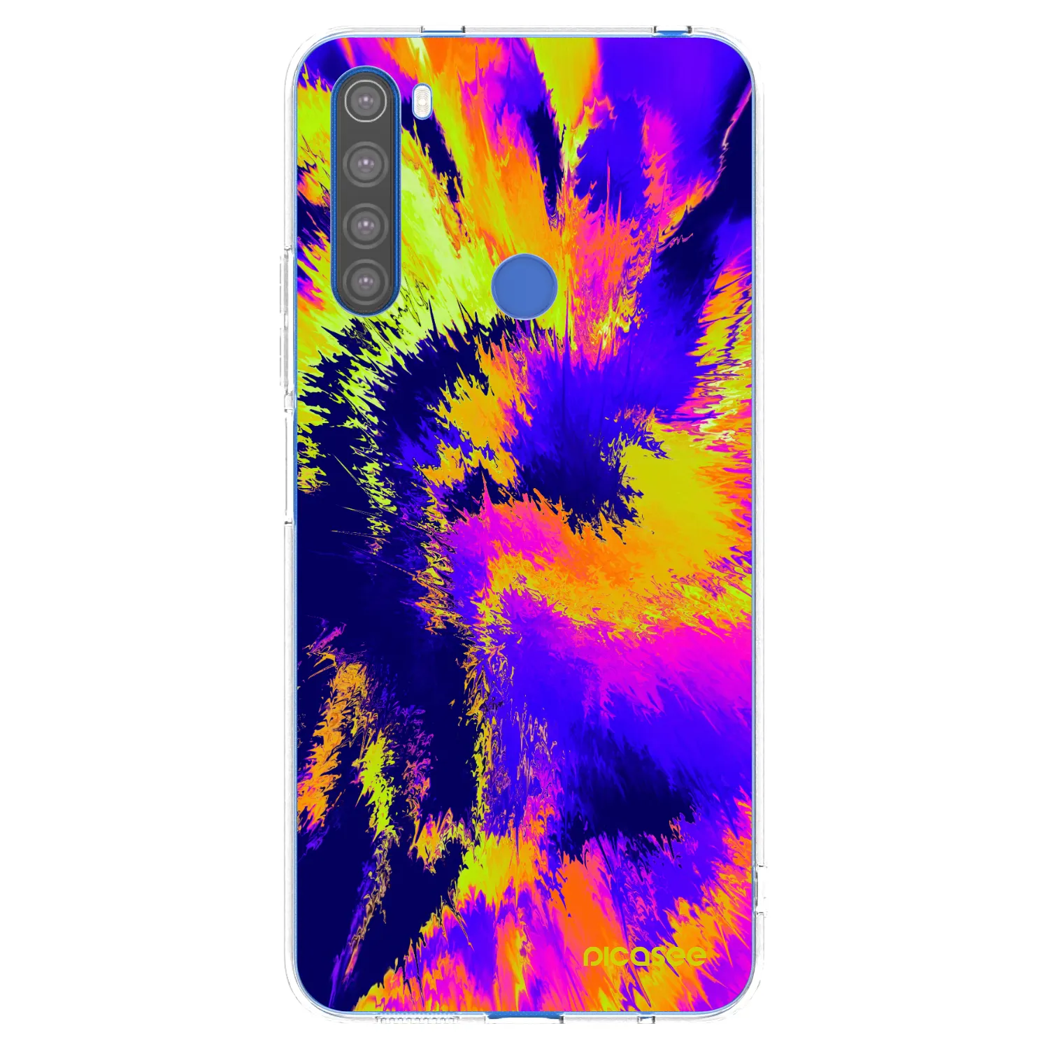 Picasee silikonowe przeźroczyste etui na Xiaomi Redmi Note 8T - Burn