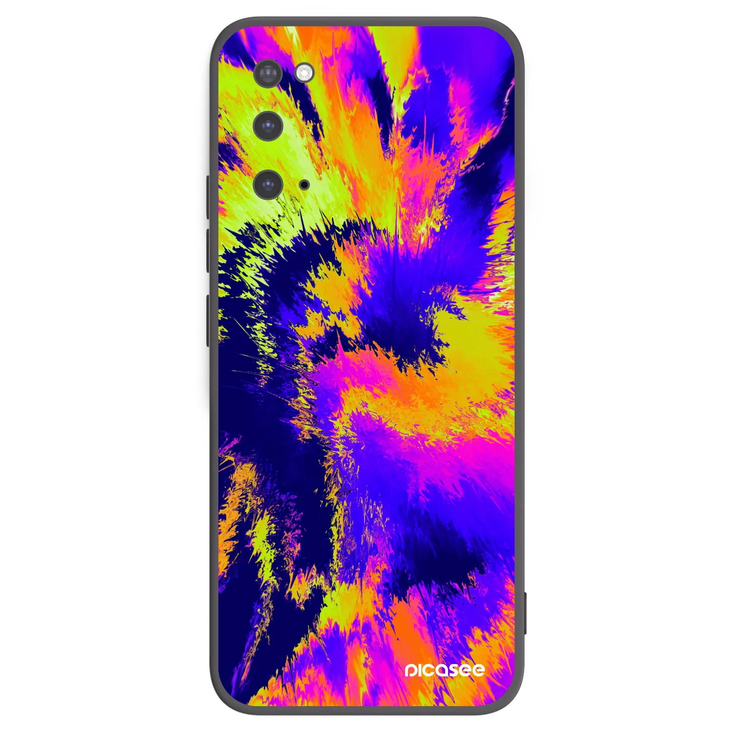 Picasee silikonowe czarne etui na Samsung Galaxy S20 G980F - Burn