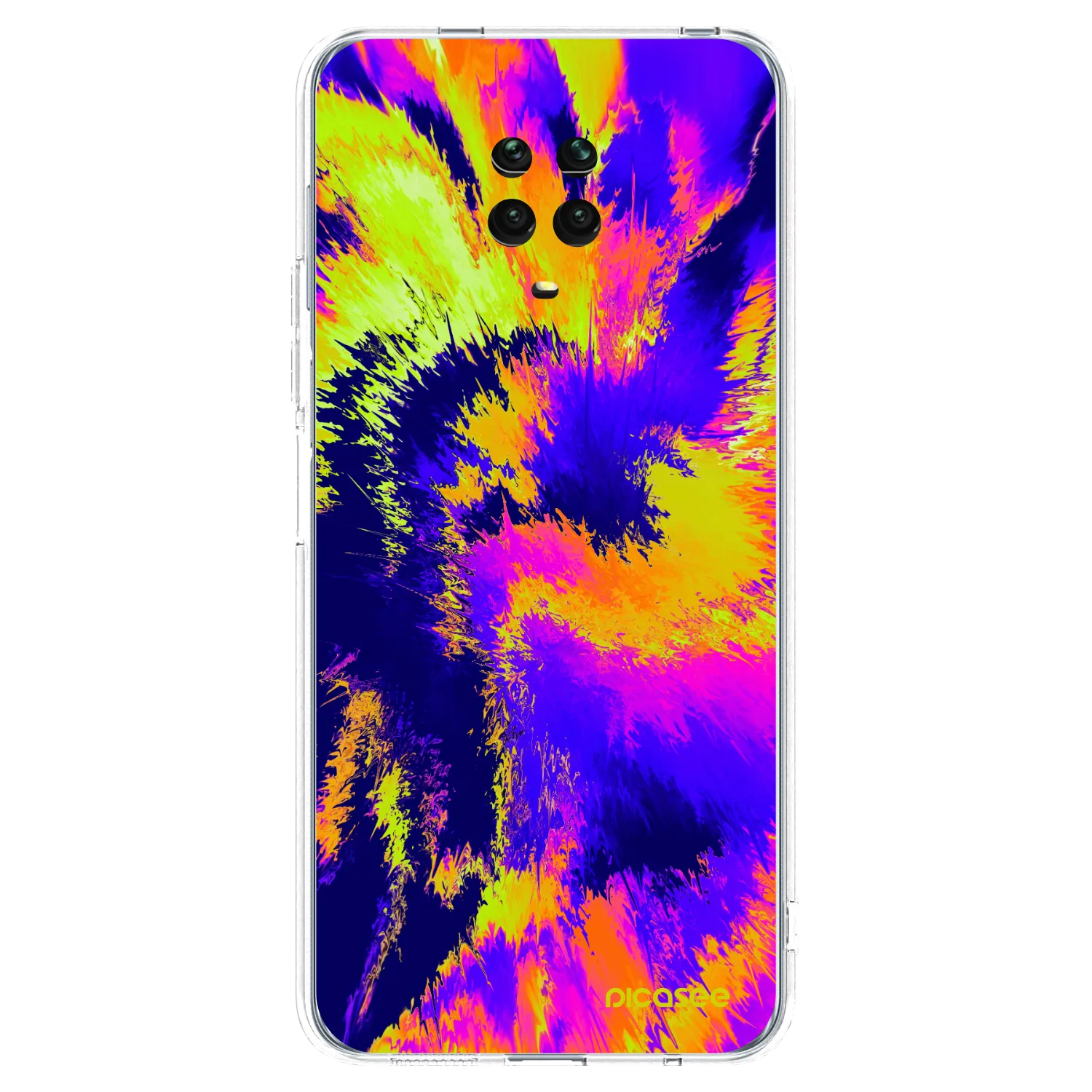 Picasee silikonowe przeźroczyste etui na Xiaomi Redmi Note 9 Pro - Burn