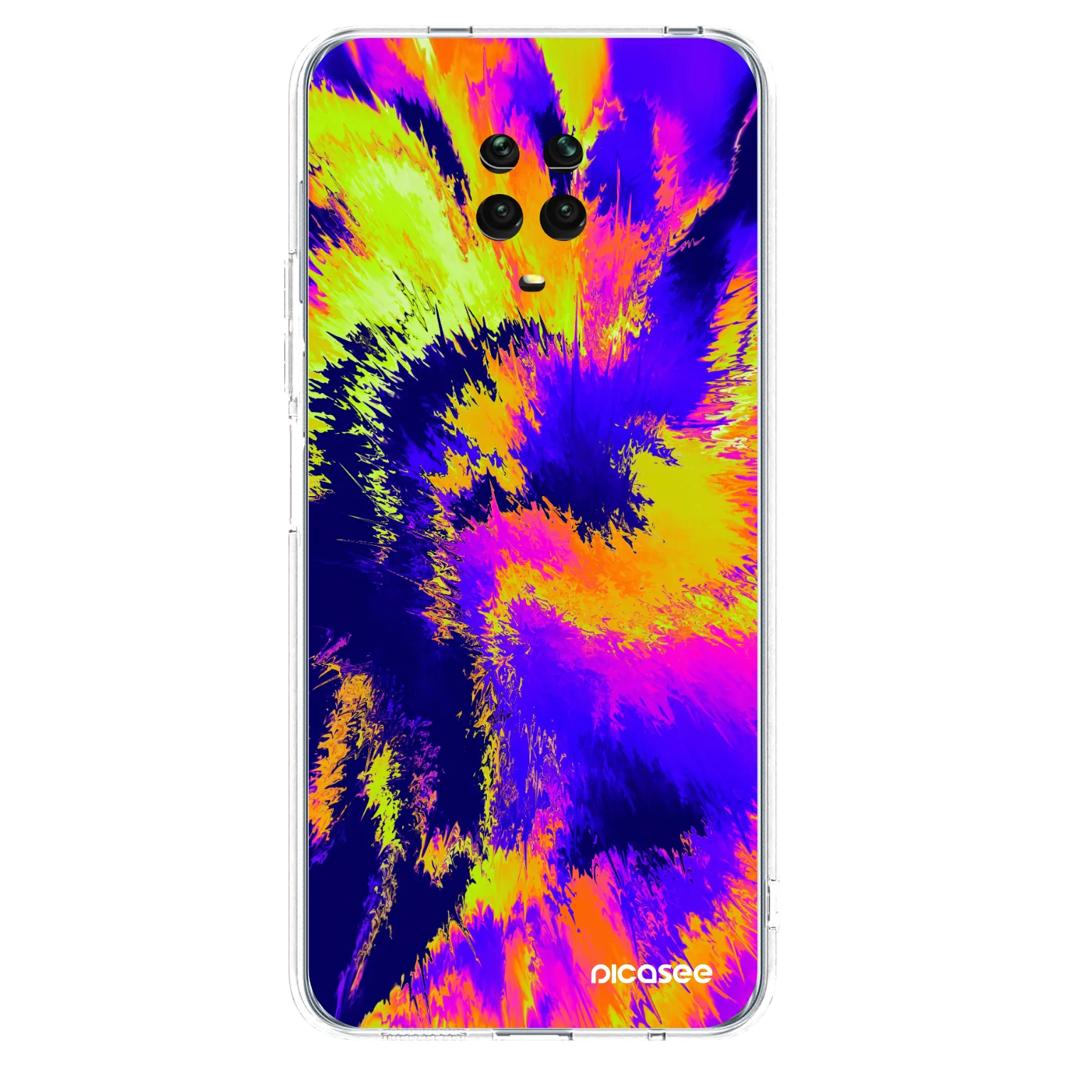 Picasee silikonowe przeźroczyste etui na Xiaomi Redmi Note 9S - Burn