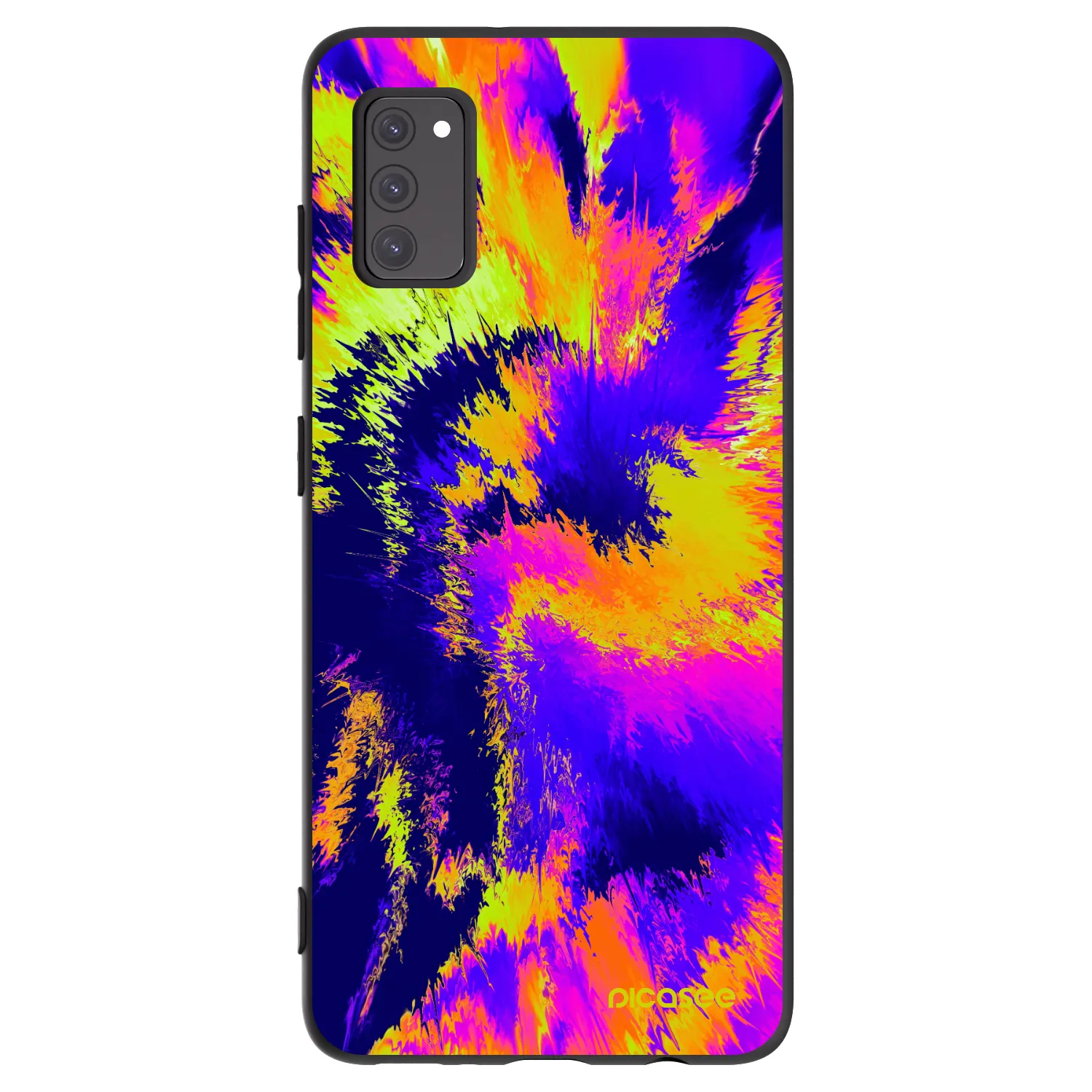 Picasee silikonowe czarne etui na Samsung Galaxy A41 A415F - Burn