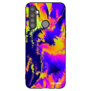 Picasee silikonowe czarne etui na Realme 5 - Burn