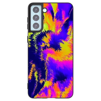 Picasee silikonowe czarne etui na Samsung Galaxy S21+ 5G G996F - Burn
