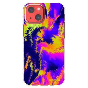 Picasee silikonowe przeźroczyste etui na Apple iPhone 13 mini - Burn