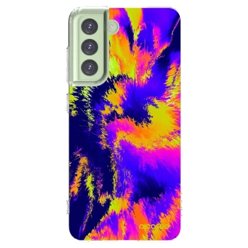 Picasee silikonowe przeźroczyste etui na Samsung Galaxy S21 FE 5G - Burn