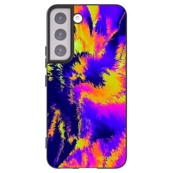 Picasee silikonowe czarne etui na Samsung Galaxy S22 5G - Burn