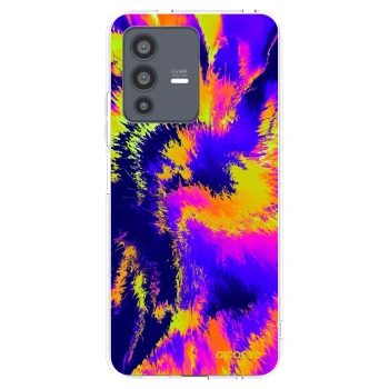 Picasee silikonowe przeźroczyste etui na Vivo V23 5G - Burn