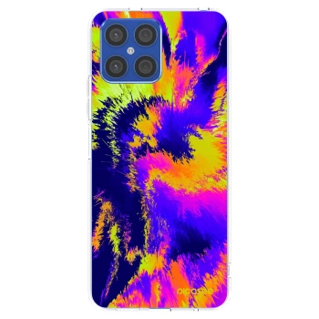 Picasee silikonowe przeźroczyste etui na Honor X8 4G - Burn