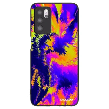 Picasee silikonowe czarne etui na OPPO A16s - Burn