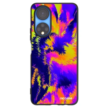 Picasee silikonowe czarne etui na Honor X7 - Burn
