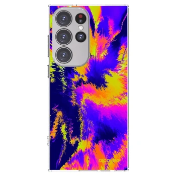 Picasee silikonowe przeźroczyste etui na Samsung Galaxy S23 Ultra 5G - Burn