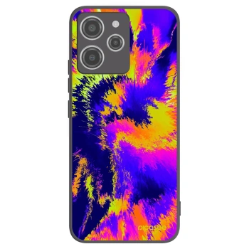 Picasee silikonowe czarne etui na Xiaomi Redmi 12 4G - Burn