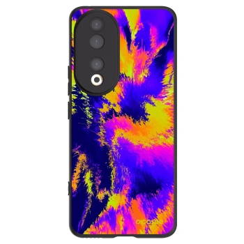 Picasee silikonowe czarne etui na Honor 90 5G - Burn