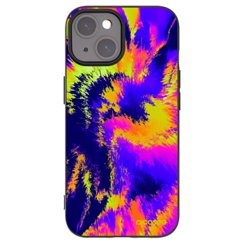 Picasee silikonowe czarne etui na Apple iPhone 15 - Burn