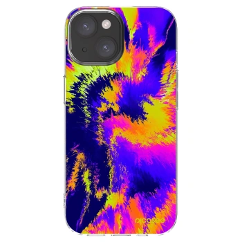 Picasee silikonowe przeźroczyste etui na Apple iPhone 15 - Burn