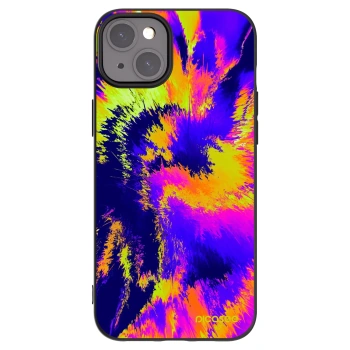 Picasee silikonowe czarne etui na Apple iPhone 15 Plus - Burn