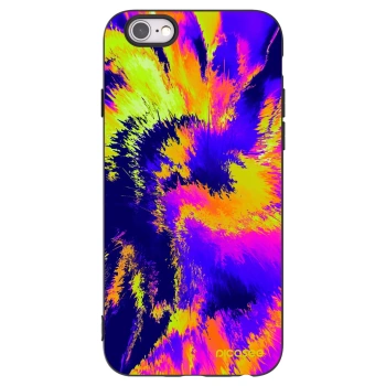 Picasee silikonowe czarne etui na Apple iPhone 6/6S - Burn