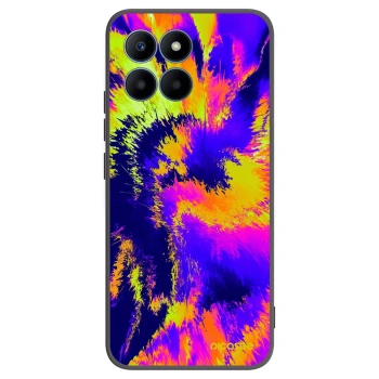 Picasee silikonowe czarne etui na Honor 70 Lite - Burn