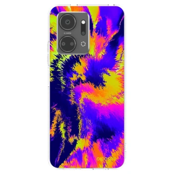 Picasee silikonowe przeźroczyste etui na Honor X7a - Burn