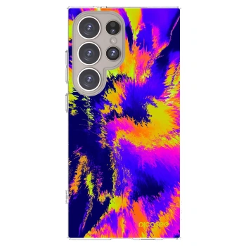Picasee silikonowe przeźroczyste etui na Samsung Galaxy S24 Ultra S928B 5G - Burn