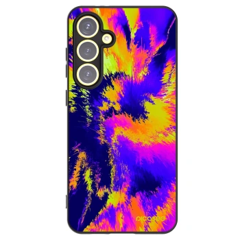 Picasee silikonowe czarne etui na Samsung Galaxy S24 FE S721B - Burn