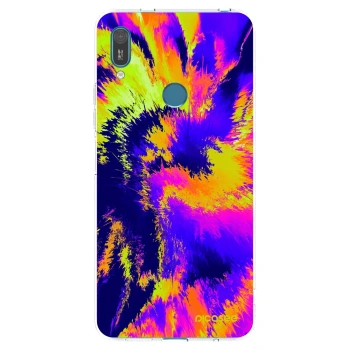 Picasee silikonowe przeźroczyste etui na Huawei Y7 2019 - Burn