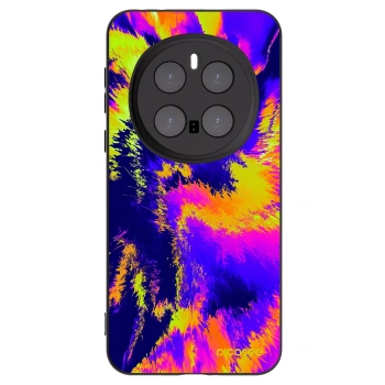 Picasee silikonowe czarne etui na Honor Magic7 Pro 5G - Burn