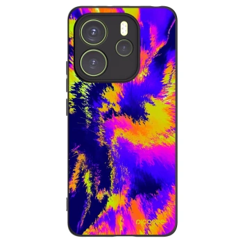 Picasee silikonowe czarne etui na Xiaomi Redmi Note 14 4G - Burn