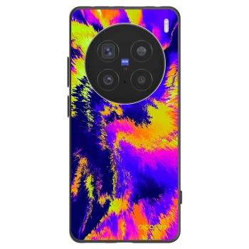 Picasee silikonowe czarne etui na Vivo X200 Pro - Burn