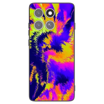 Picasee silikonowe czarne etui na Motorola Edge 60 Pro - Burn