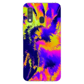 Picasee silikonowe przeźroczyste etui na Samsung Galaxy A40 A405F - Burn