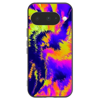 Picasee silikonowe czarne etui na Google Pixel 10 - Burn