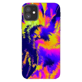 Picasee silikonowe przeźroczyste etui na Apple iPhone 11 - Burn
